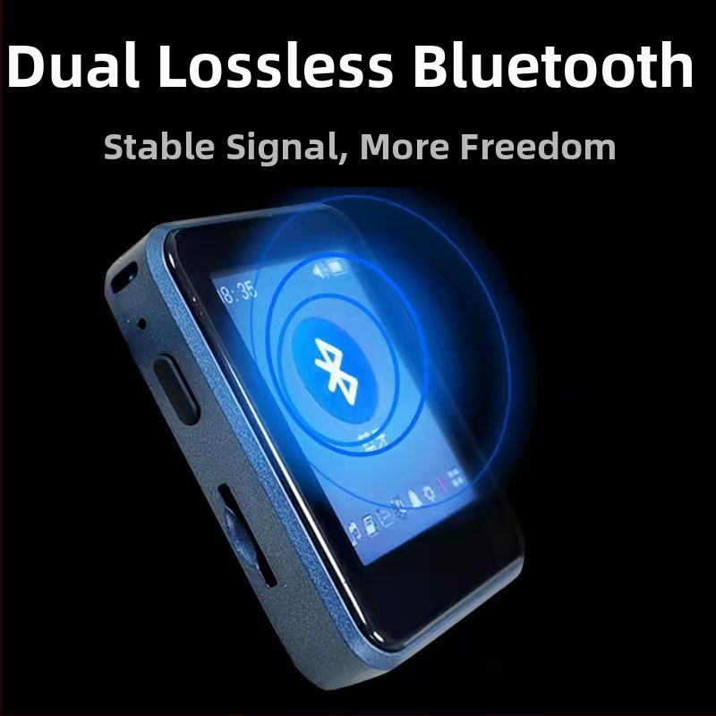 Bingjie X1 Bluetooth MP3 prehrávač s TF kartou, podporuje MP3/WMA/WAV/OGG audio a AVI/WMV/FLV/AMV video, až 60 hodín prehrávania