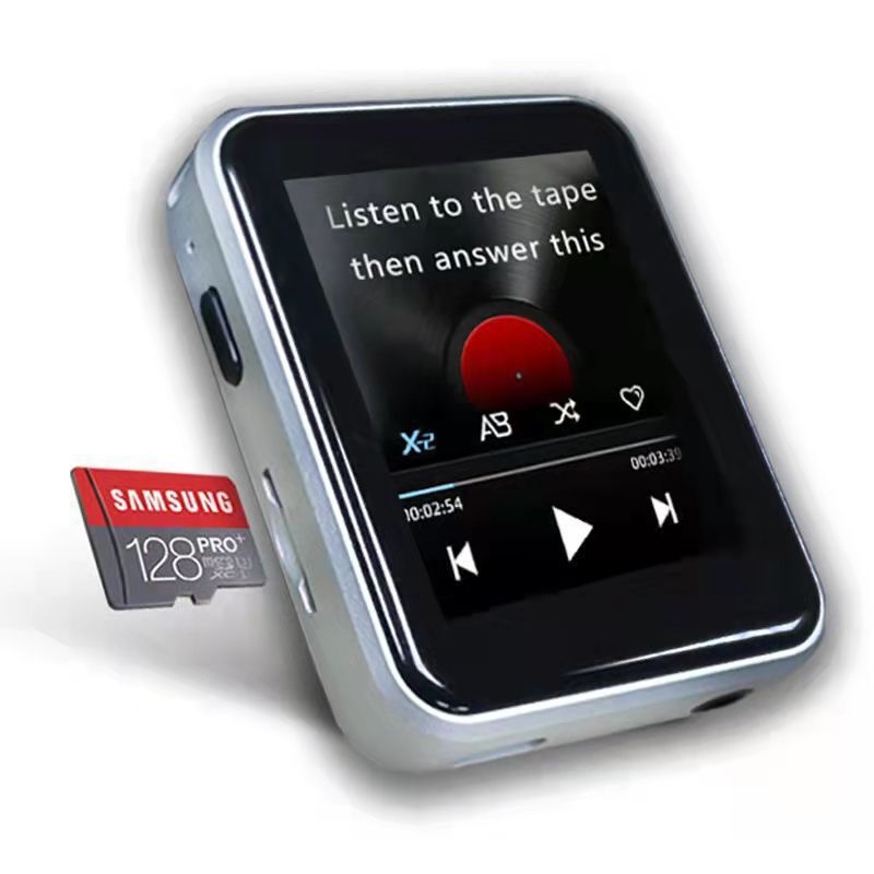 Bingjie X1 Bluetooth MP3 плеър с TF карта, поддържа MP3/WMA/WAV/OGG аудио и AVI/WMV/FLV/AMV видео, до 60 часа възпроизвеждане