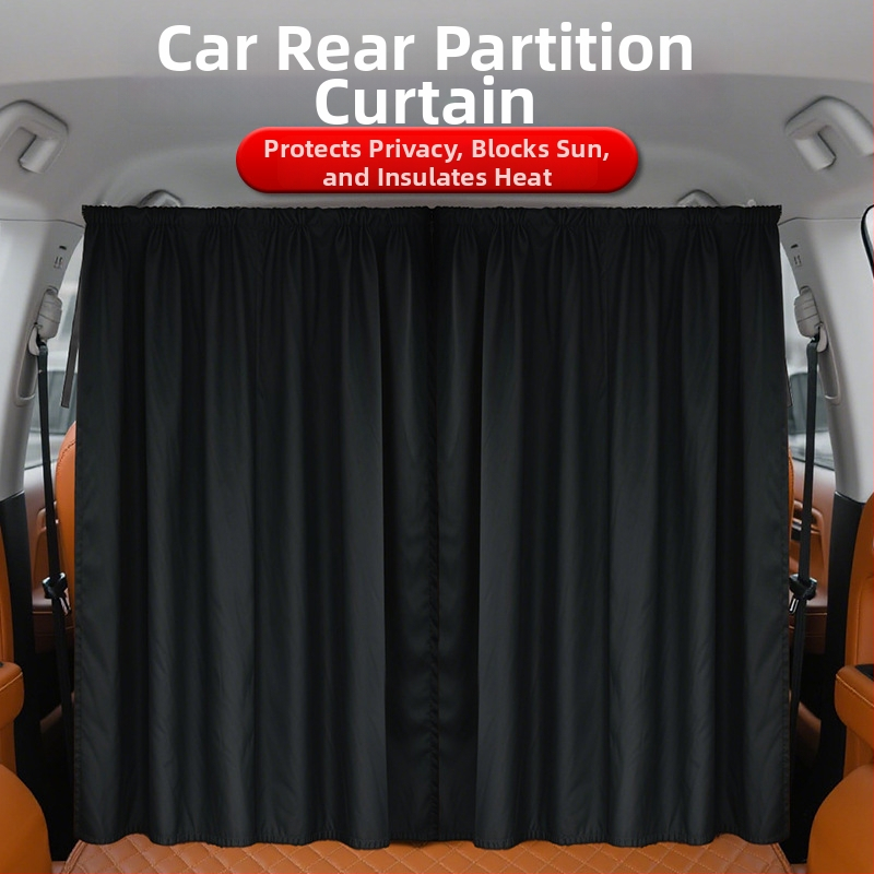 Automobilio pertvarinė užuolaida – tanki, nepermatoma privatumo užtvara, saulės apsauga ir šiluminė izoliacija, pakabinamasis montavimas