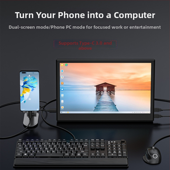 Pārnēsājams monitors ZA11.6 - IPS LCD, 1366x768, 16:9, USB un HDMI