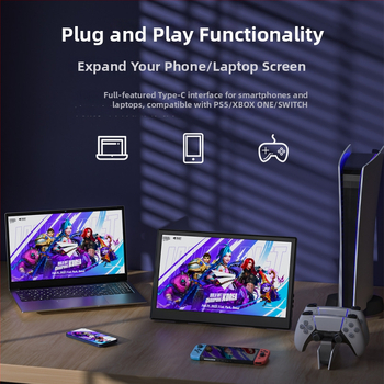 Pārnēsājams monitors ZA11.6 - IPS LCD, 1366x768, 16:9, USB un HDMI