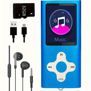 MP3/MP4 prehrávač D405 - TF karta, USB 2.0, MP3/WAV, FM rádio, nahrávanie