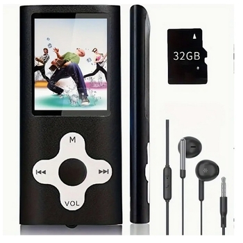 MP3/MP4 Player D405 - TF Κάρτα, USB 2.0, MP3/WAV, FM Ραδιόφωνο, Ηχογράφηση