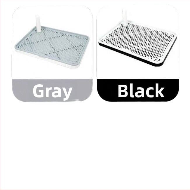 Plošná toaleta pre psa s odnímateľnou umývateľnou miskou, odolná proti špliechaniu, PP materiál