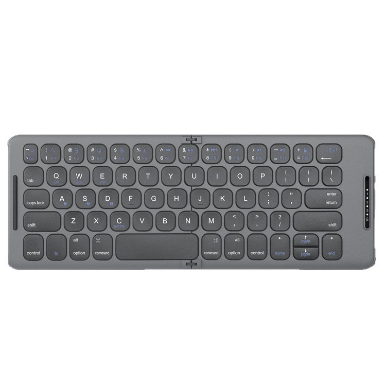 DF1901 Bluetooth sklopiva tipkovnica — ultra tanka, punjiva, ergonomska, kompatibilna s mobitelima, tabletima, prijenosnim računalima i računalima