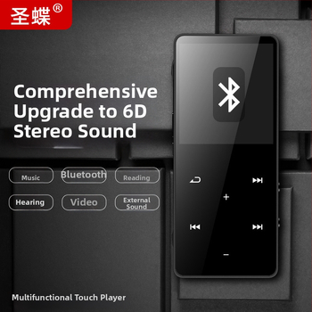 Bluetooth MP3 плеър с 1.8-инчов цветен тъчскрийн, USB 3.0, поддръжка на TF карта, 400 mAh батерия, до 30 часа възпроизвеждане