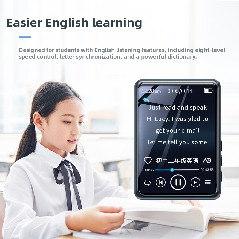 mahdi M20 Портативен MP3 плеър с Bluetooth и будилник, 320x240, MP3/WMA/WAV, AVI/AMV