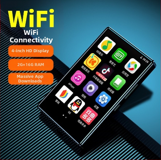 MP4 prehrávač s HD dotykovým displejom, rozlíšenie 1280x720, USB 3.0, Bluetooth, podpora TF karty