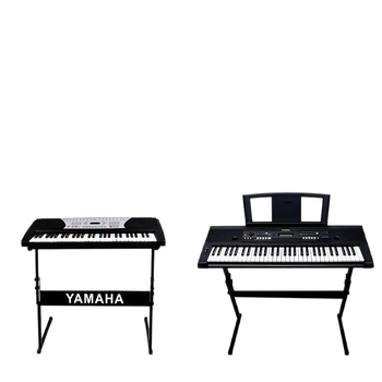 Z-oblika stalak za električne klavijature, metalni okvir, podesiva visina, podržava 61- i 88-klavijature, kompatibilan s Yamaha i Casio