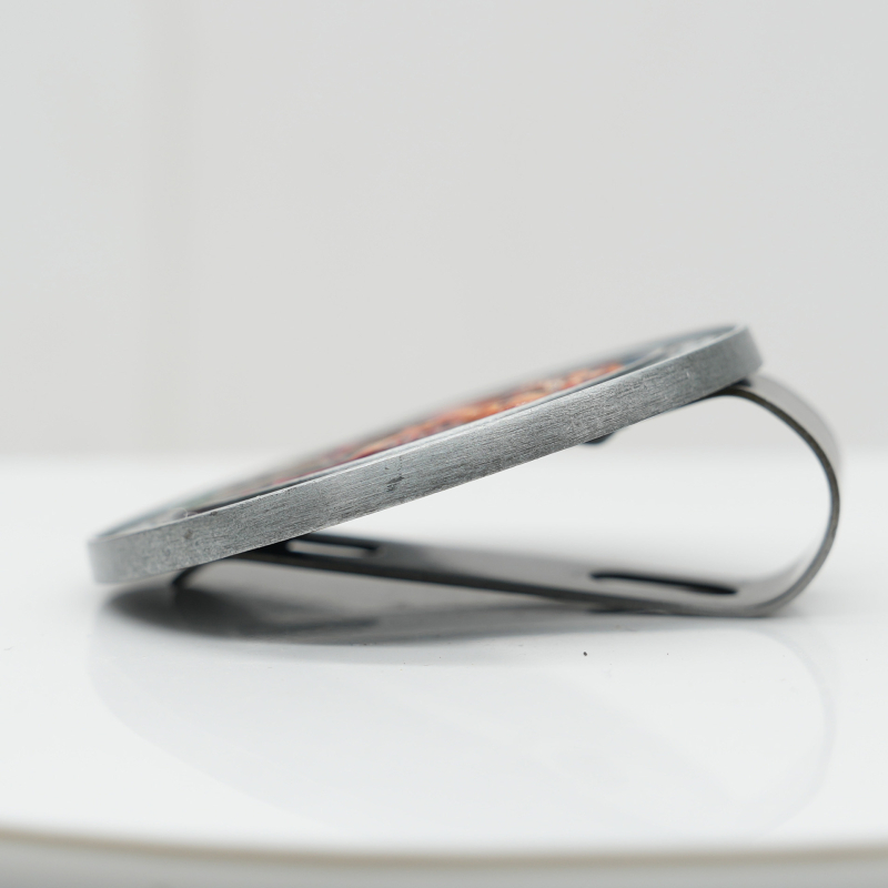 Метален клип за автомобилен слънцезащитен визьор със мотив Свети Христофор, цинкова сплав, леене под налягане, персонализируем, монтаж чрез щракване