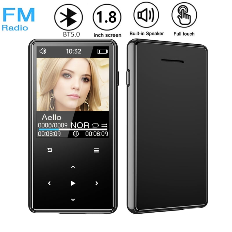 Ασύρματος Bluetooth MP3/MP4 player με ραδιόφωνο FM, δυνατότητα εγγραφής, υποστήριξη TF κάρτας, USB 2.0