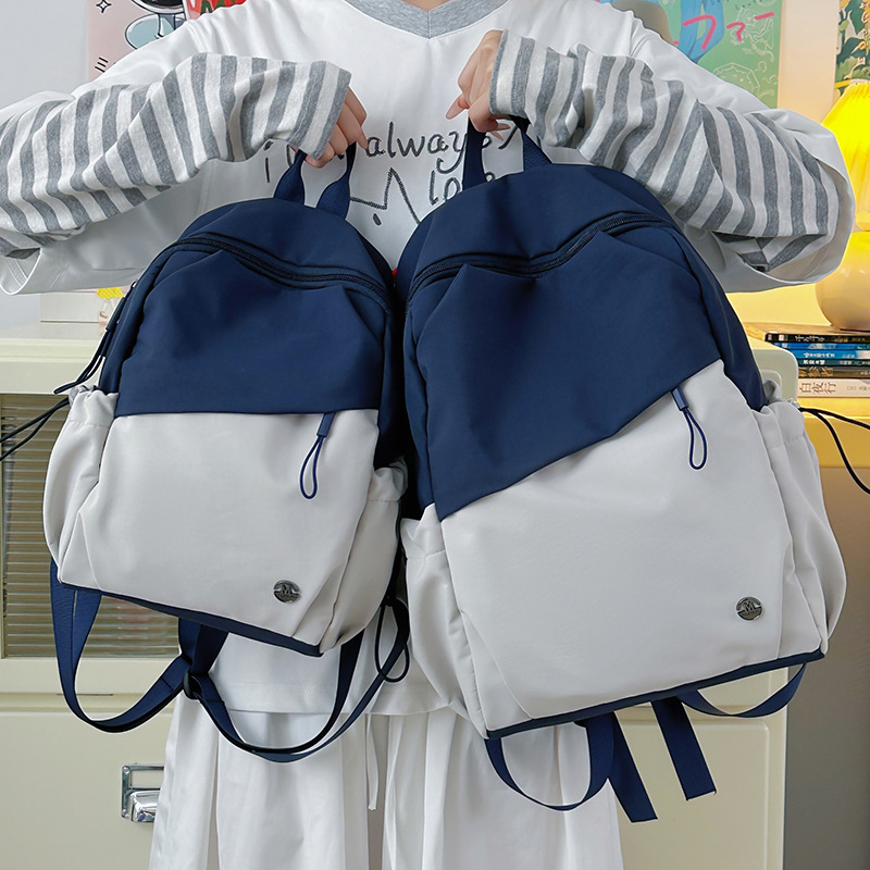 Uniszex nejlon hátizsák, 20–35L kapacitás, 13 hüvelykes laptop rekesz, lélegző, ívelt vállpántok