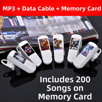 MP3 prehrávač s imitáciou Bluetooth pre šport, slot TF karty, integrovaný držiak na ucho, mini kreslený MP3 pre študentov