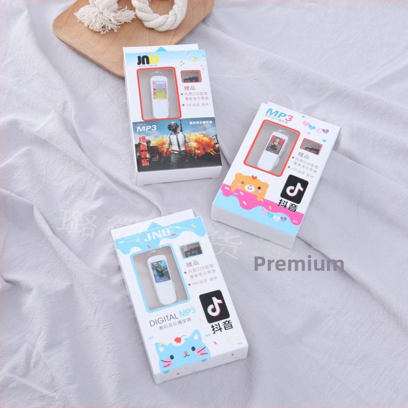 MP3 prehrávač s imitáciou Bluetooth pre šport, slot TF karty, integrovaný držiak na ucho, mini kreslený MP3 pre študentov