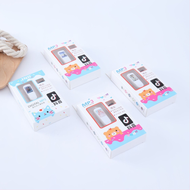 MP3 prehrávač s imitáciou Bluetooth pre šport, slot TF karty, integrovaný držiak na ucho, mini kreslený MP3 pre študentov
