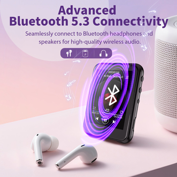 MP4 плеър с USB 2.0, сензорно управление, TF карта, поддръжка на MP3/WMA/OGG/FLAC и AMV видеа