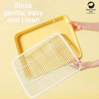 Dvojvrstvová psia toaleta — ochrana proti špliechaniu moču a stolice, plastová misa pre psy, značka Other, nie je dovezená