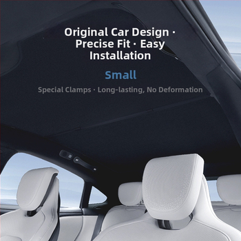 Slnečná clona do auta pre Xiaomi SU7 – materiál ľadovo krištáľový, snap-in montáž, strešná časť