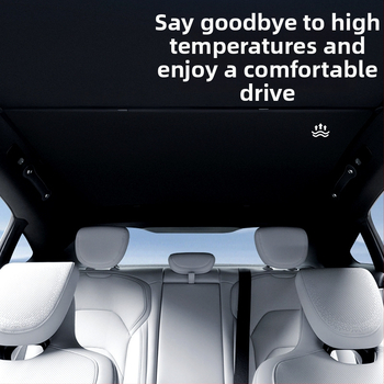 Slnečná clona do auta pre Xiaomi SU7 – materiál ľadovo krištáľový, snap-in montáž, strešná časť