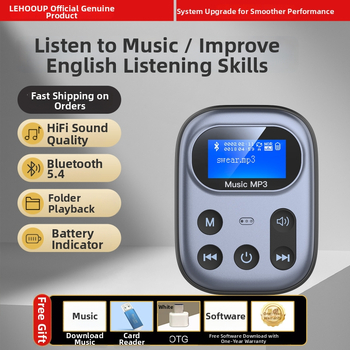 Bluetooth MP3-mängija saatja – TF-kaartide tugi, 3,5 mm kõrvaklappide pesa, aku kestvus 4–8 tundi, mudel 03