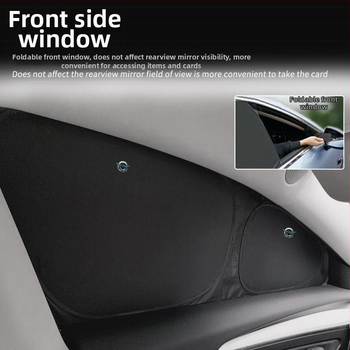 Tesla Model Y šoninių langų saulės užuolaida, Oxford audinys, kabinamas tipas, privatumas ir saulės apsauga