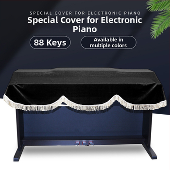 Kryt na prach pre 88-klávesové elektrické piano, flanelový, model Lsp-v02, značka Lsp, plné a čiastočné krytie