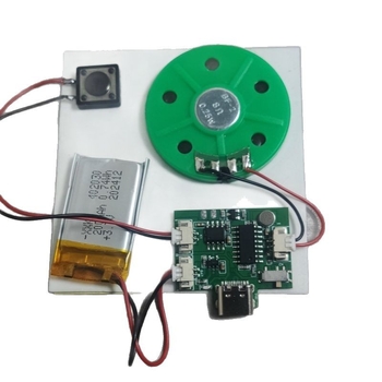 MP3 музикален модул с гласов запис за играчки - Марка XSC, модел XSCMC-100, Електронни аксесоари за играчки, Плюшени играчки, Съвместим с магнитчета за хладилник и фоторамки