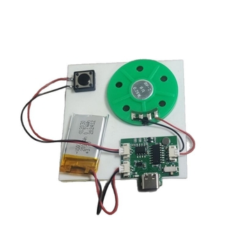 MP3 музикален модул с гласов запис за играчки - Марка XSC, модел XSCMC-100, Електронни аксесоари за играчки, Плюшени играчки, Съвместим с магнитчета за хладилник и фоторамки