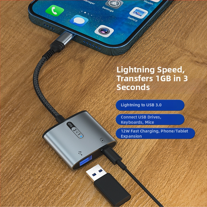 HCINOO MH356 OTG adaptér Lightning na USB 3.0 pre Apple iPhone a iPad