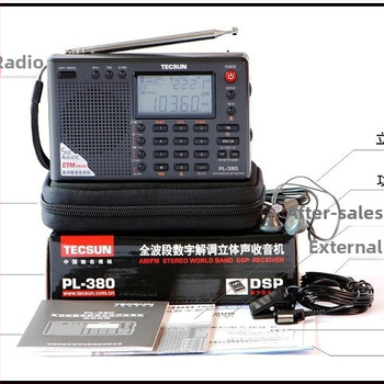 Desheng PL-380 radiostacija ar pilnu diapazonu, digitālais tunings, stereo skaņa, iebūvēts skaļrunis, digitālais displejs