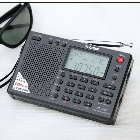 Desheng PL-380 radiostacija ar pilnu diapazonu, digitālais tunings, stereo skaņa, iebūvēts skaļrunis, digitālais displejs