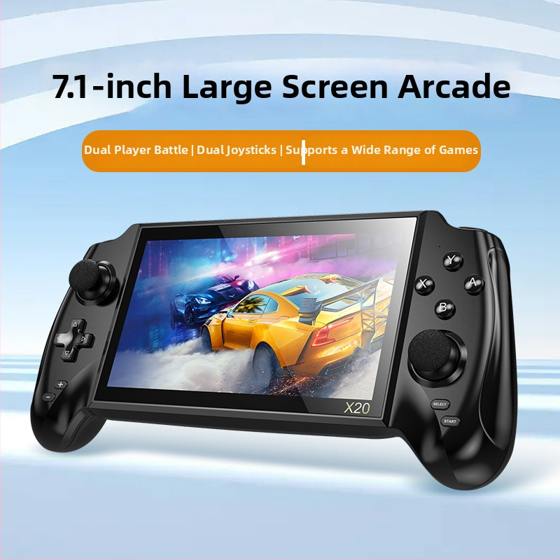 Xinyewang retro nešiojama žaidimų konsolė – PSP stiliaus, 2 žaidėjai arkadė, GBA/NES/FC suderinamumas, USB sąsaja, MP4 grotuvas