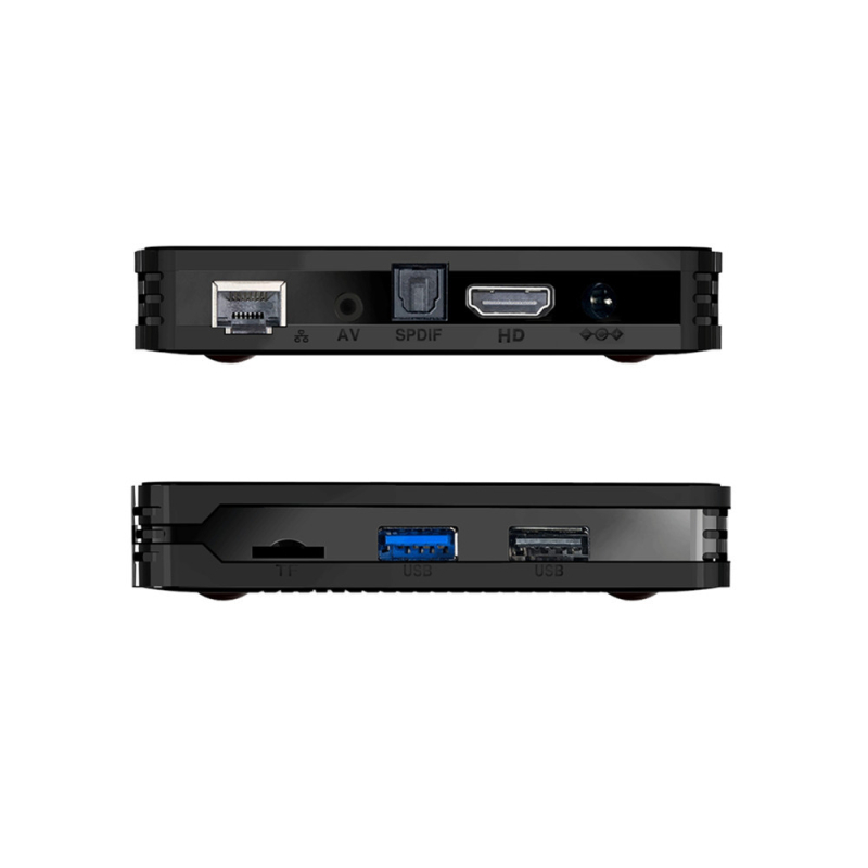 H10 MAX+ tīkla TV set‑top box, procesors H313, 4K UHD, divjoslu Wi‑Fi, 2GB RAM, 16GB atmiņa