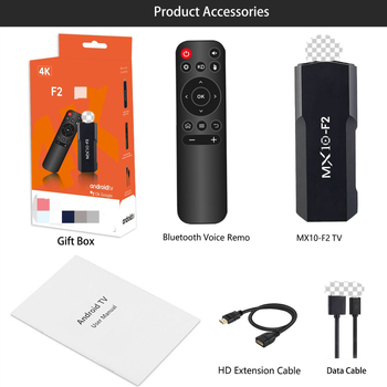 MX10-F2 Android 4K TV Box, Μοντέλο F2, Δικτυακός player για οικιακή χρήση