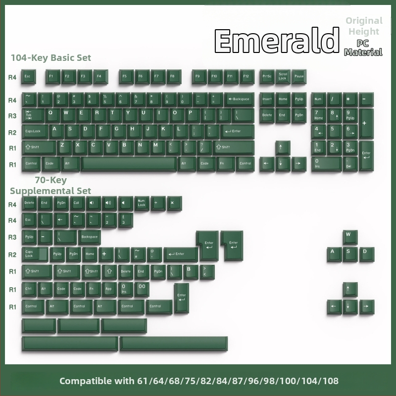 Pbts taustiņkapis ar dubultslāņu gravējumu, OEM augstums, universāla saderība, autorizēts privātais zīmols