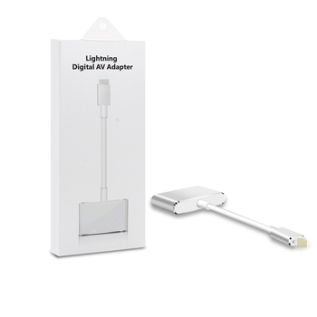bkscy MD1 Lightning–HDMI adapter Apple iPad/iPhone‑hoz – HDMI kimenet, importált chip, 20 cm-es kábel, adatátviteli sebesség 100