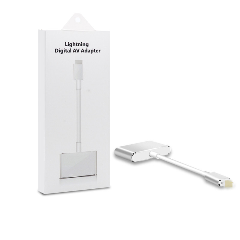 bkscy MD1 Lightning–HDMI adapter Apple iPad/iPhone‑hoz – HDMI kimenet, importált chip, 20 cm-es kábel, adatátviteli sebesség 100