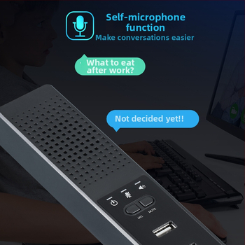 USB mikrofons ar hubu paplašinātāju, vienu līdz trim mikrofona ieejām, 2.1 kanālu skaņa, MP3 atskaņošana, TF karte atbalsts, 110V ievade