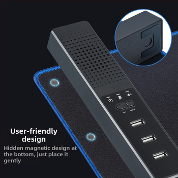 USB mikrofons ar hubu paplašinātāju, vienu līdz trim mikrofona ieejām, 2.1 kanālu skaņa, MP3 atskaņošana, TF karte atbalsts, 110V ievade