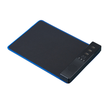 USB микрофон и компютърни тонколони с хъб разширител (1 до 3 входа за микрофон; 2.1 канала; mp3 възпроизвеждане; TF карта поддръжка; 110V вход)