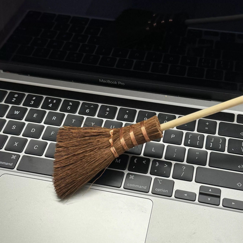 Darbalaukio šepetėlis su plokščia galva, pluošto medžiaga, namų naudojimui