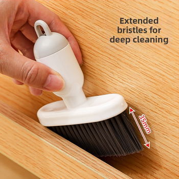 Įtrūkimų valymo šepetėlis — nešiojamas, atjungiamas klaviatūros ir dulkių šepetėlis, minkštomis šerelėmis lango palangai