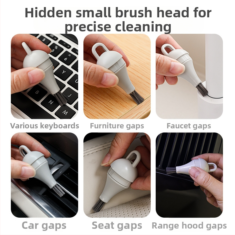 Puhastusharja pragudele — kaasaskantav, eraldatav klaviatuuri- ja tolmuharja, pehmete harjastega akna sillale