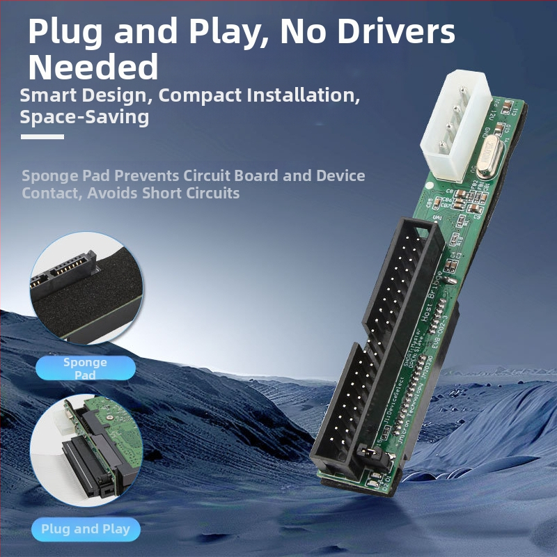 YM6912 card adaptor — interfață USB către SATA, adaptor SATA către IDE