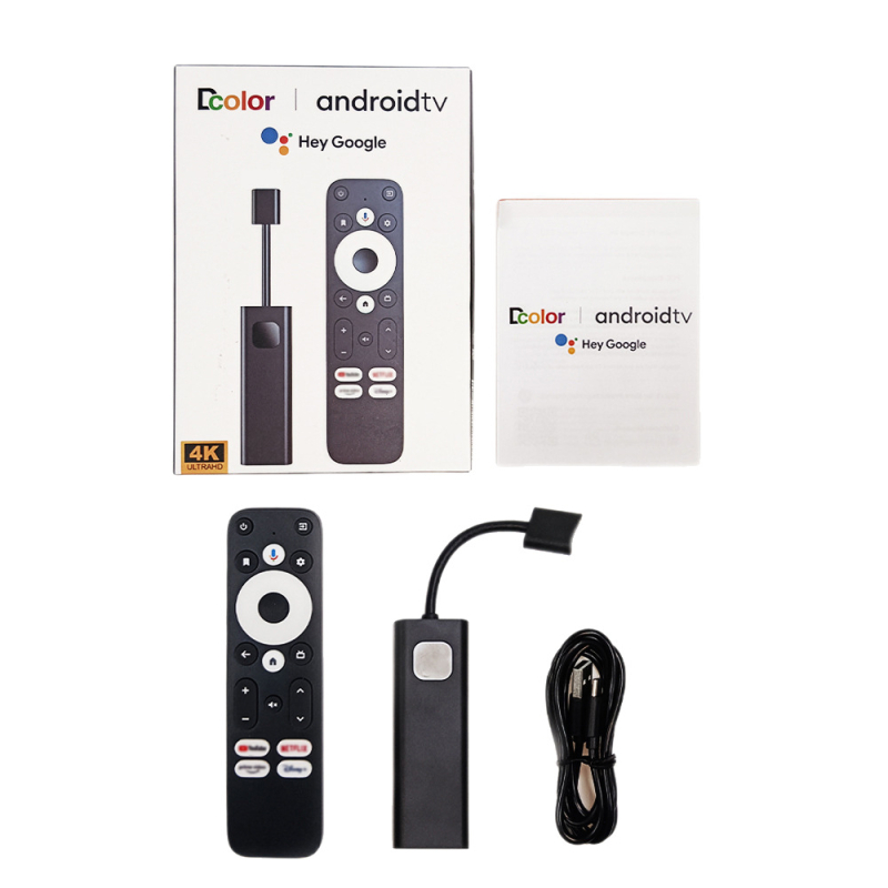 Dcolor GD1 Android TV кутия, четириядрен процесор, 2GB RAM, 1080p HDMI, Google сертифицирана