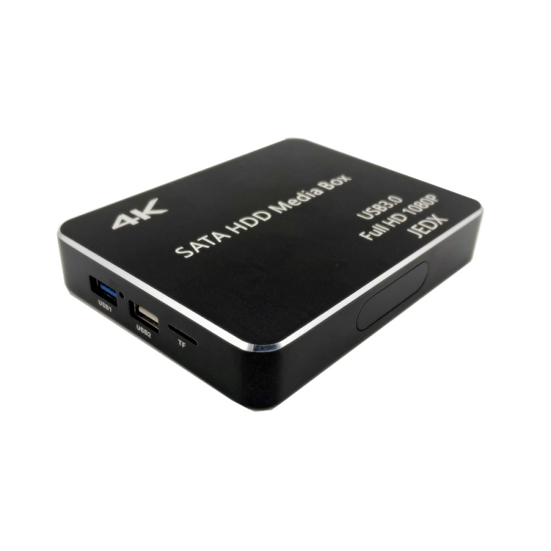 SATA HDD media player cu ieșire 4K 3840x2160, RK3229, Android, 8GB memorie interne, suport până la 2TB HDD, redare PPT/ USB stick/ TF card