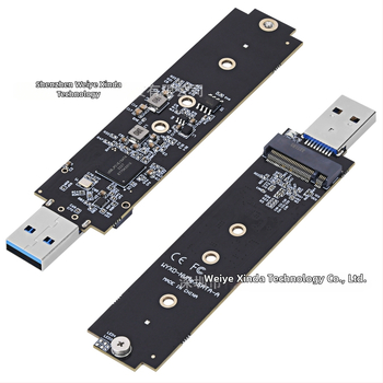 Yesunion M2008 M.2 NVMe PCIe na USB 3.2 Gen 2 Type-A adaptér, RTL9210B čip, plug-in karta, podpora až 2 TB