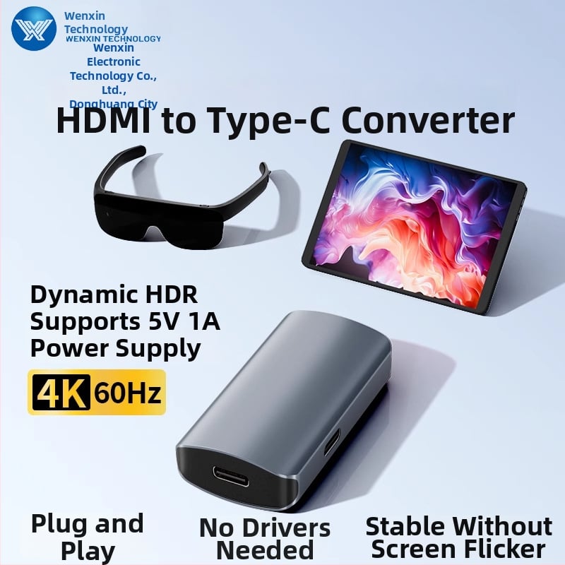 HDMI na Type-C adaptér karta s čipom LT6711, 480 Mbps, meďové jadro, model S4081-0119