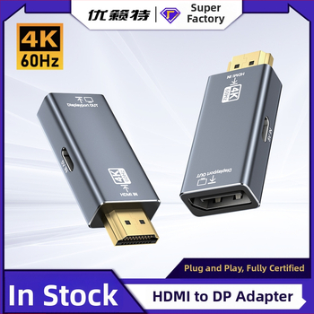 HDMI na DP adaptér, 4K60Hz konvertor pre pripojenie počítačov k monitorom a projektorom