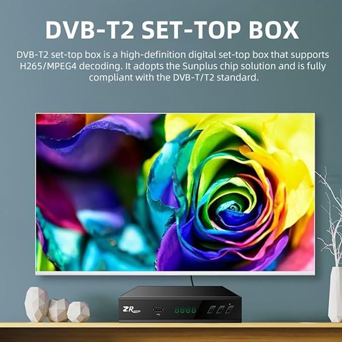 Сет-топ кутия DVB-T2 H.265 с RJ45, 1TB съхранение, 1080p